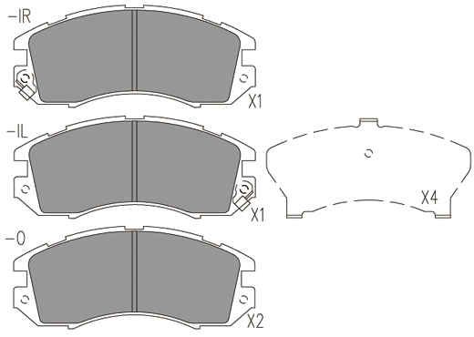 Brake Pad Set, disc brake (24190z)