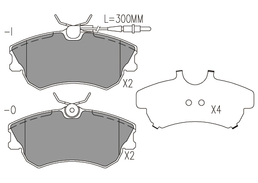 Brake Pad Set, disc brake (24024z)