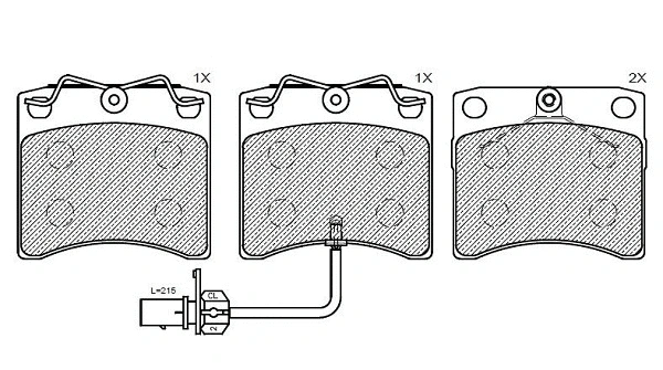 Brake Pad Set, disc brake (24935z)