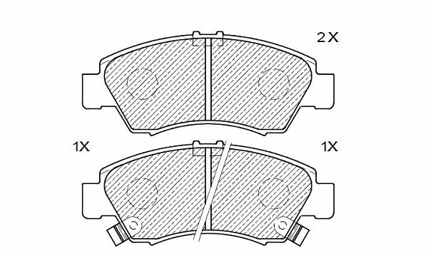 Brake Pad Set, disc brake (24859z)