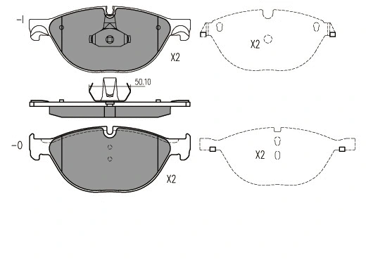 Brake Pad Set, disc brake (24874z)