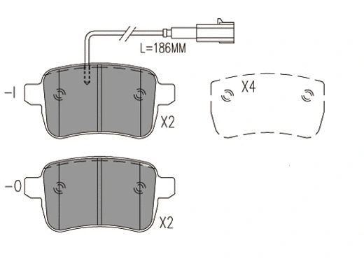 Brake Pad Set, disc brake (24777z)