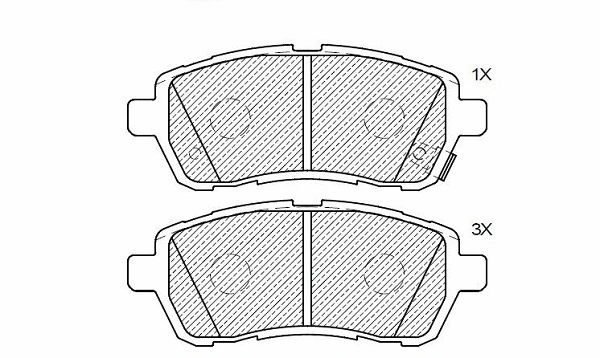 Brake Pad Set, disc brake (24189z)