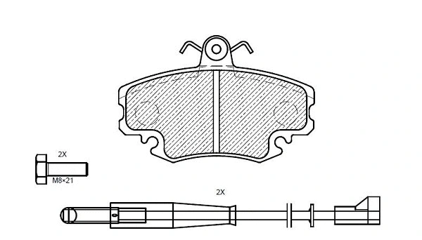 Brake Pad Set, disc brake (24633z)