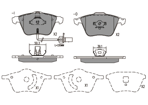 Brake Pad Set, disc brake (24075z)