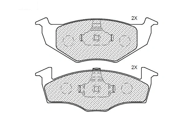 Brake Pad Set, disc brake (24822z)