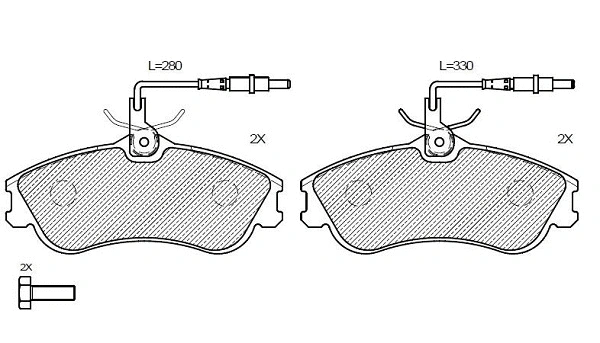 Brake Pad Set, disc brake (24732z)