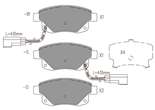 Brake Pad Set, disc brake (24022z)