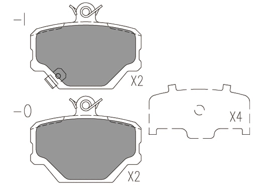 Brake Pad Set, disc brake (24052z)