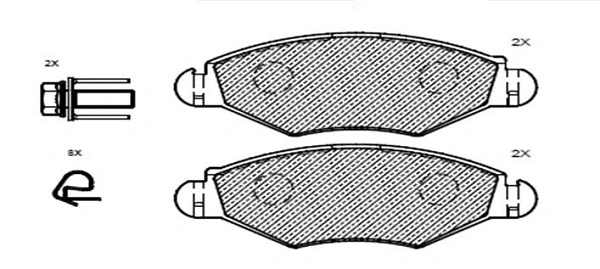 Brake Pad Set, disc brake (24733z)