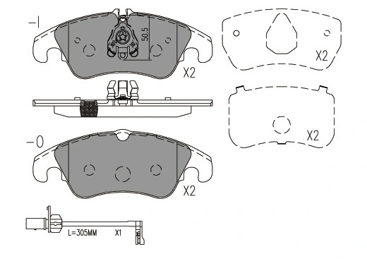 Brake Pad Set, disc brake (24073z)