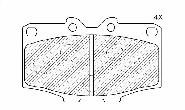 Brake Pad Set, disc brake (24848z)