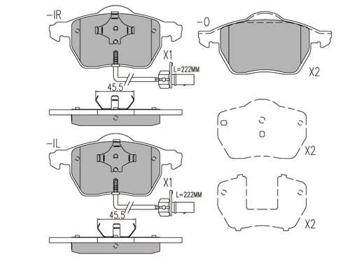 Brake Pad Set, disc brake (24005z)