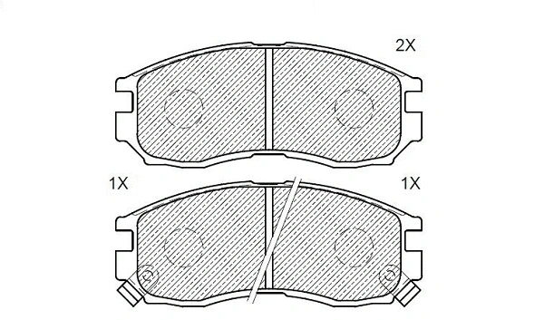 Brake Pad Set, disc brake (24107z)