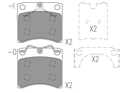 Brake Pad Set, disc brake (24795z)