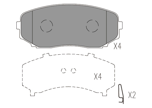 Brake Pad Set, disc brake (24894z)