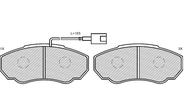 Brake Pad Set, disc brake (24977z)