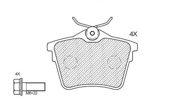 Brake Pad Set, disc brake (24114z)