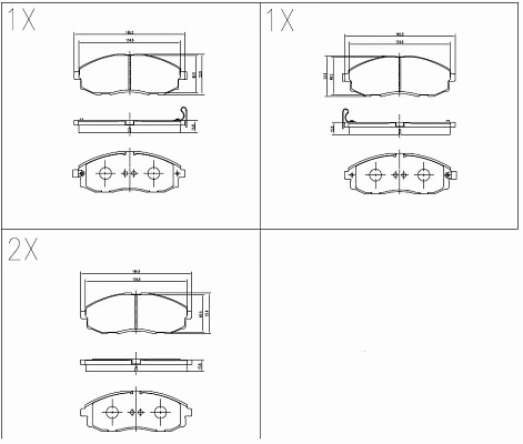 Brake Pad Set, disc brake (24602z)