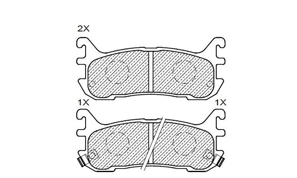 Brake Pad Set, disc brake (24983z)