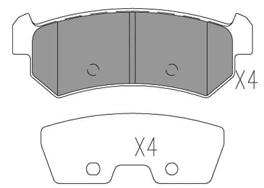 Brake Pad Set, disc brake (24083z)