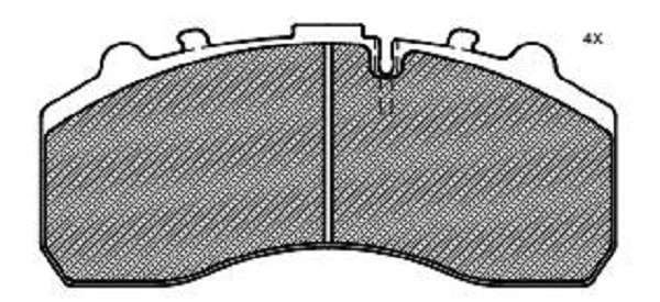 Brake Pad Set, disc brake (26815z)