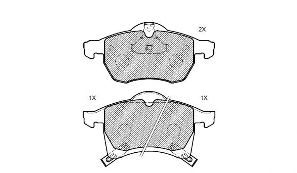 Brake Pad Set, disc brake (24828z)