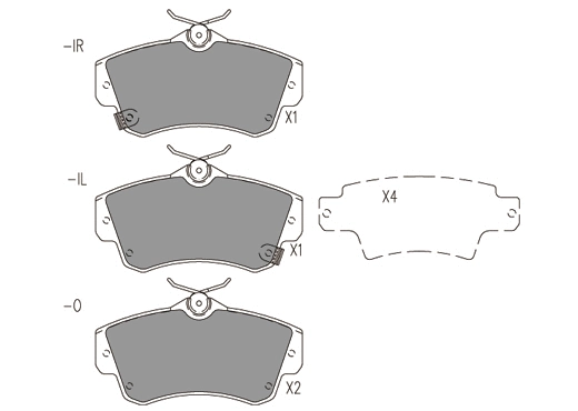 Brake Pad Set, disc brake (24094z)