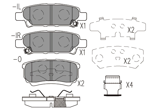 Brake Pad Set, disc brake (24787z)