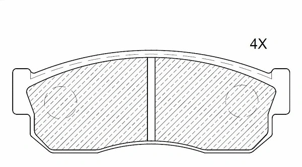 Brake Pad Set, disc brake (24944z)