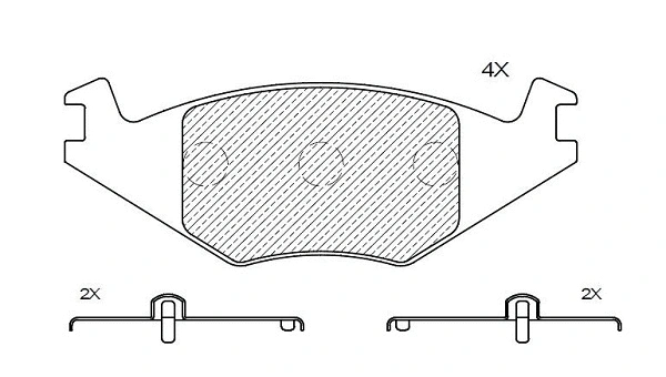 Brake Pad Set, disc brake (24331z)
