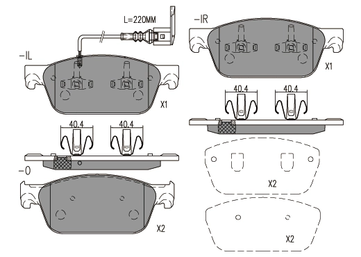 Brake Pad Set, disc brake (24782z)