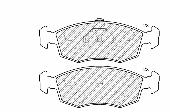 Brake Pad Set, disc brake (24617z)