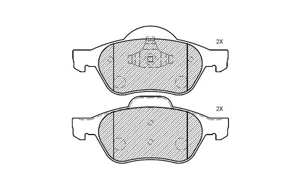 Brake Pad Set, disc brake (24914z)
