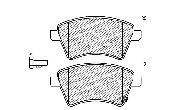 Brake Pad Set, disc brake (24510z)