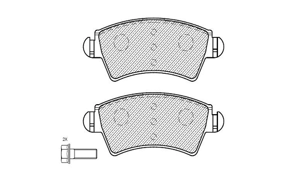 Brake Pad Set, disc brake (24864z)