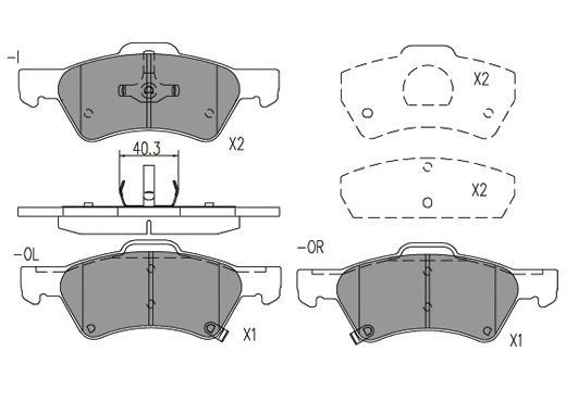 Brake Pad Set, disc brake (24759z)