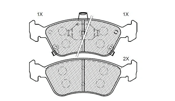 Brake Pad Set, disc brake (24849z)