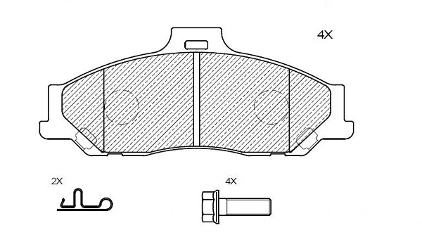 Brake Pad Set, disc brake (24104z)