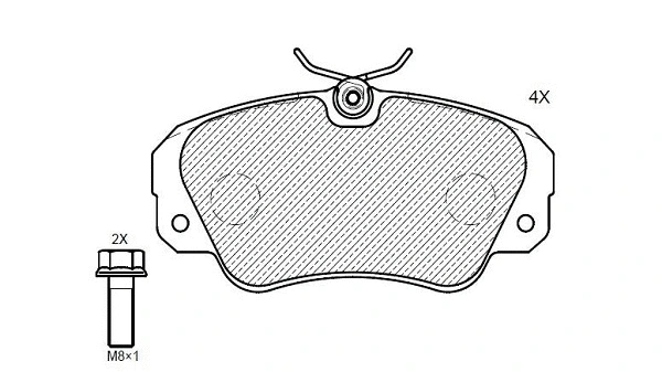 Brake Pad Set, disc brake (24684z)