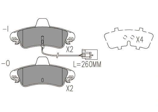 Brake Pad Set, disc brake (24893z)