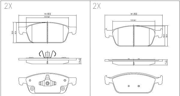 Brake Pad Set, disc brake (24650z)