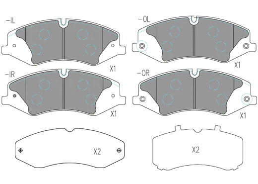 Brake Pad Set, disc brake (24779z)