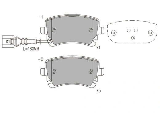 Brake Pad Set, disc brake (24048z)