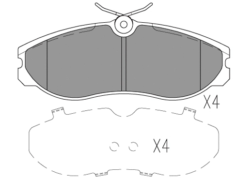 Brake Pad Set, disc brake (24044z)