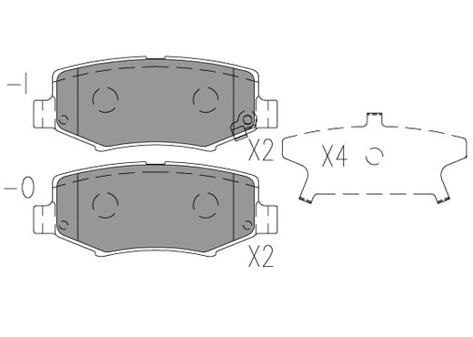 Brake Pad Set, disc brake (24764z)