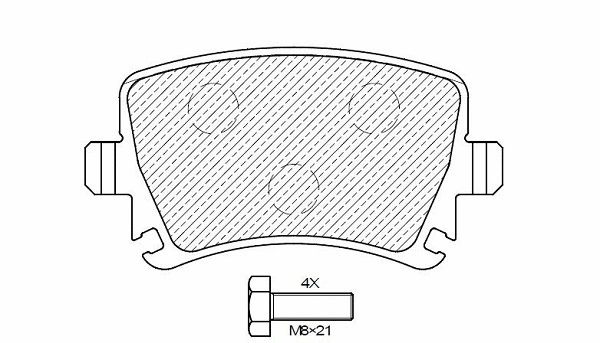 Brake Pad Set, disc brake (24147z)