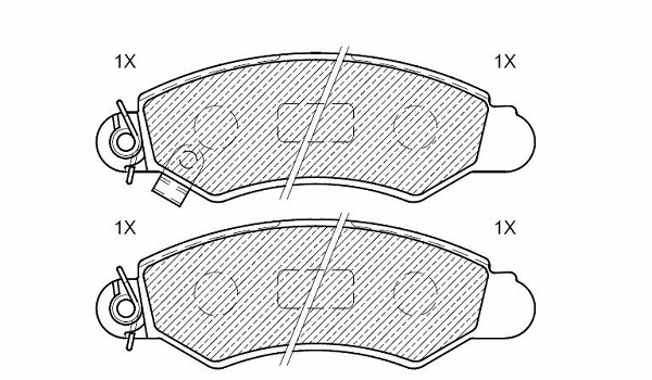 Brake Pad Set, disc brake (24512z)