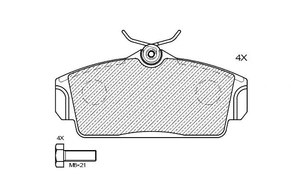 Brake Pad Set, disc brake (24855z)