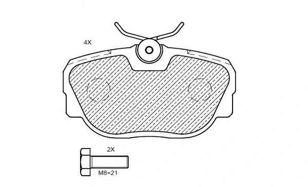 Brake Pad Set, disc brake (24984z)